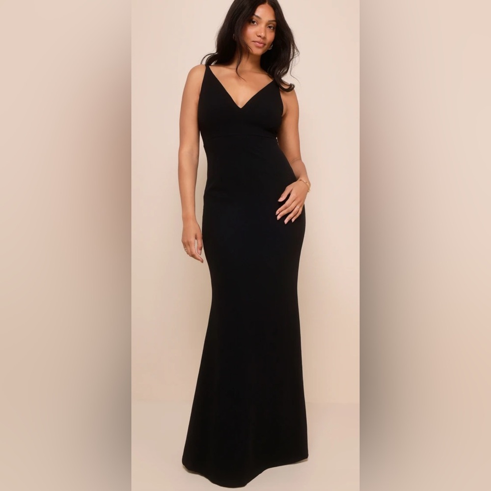 Lulus Elegant Black Sleeveless Dress